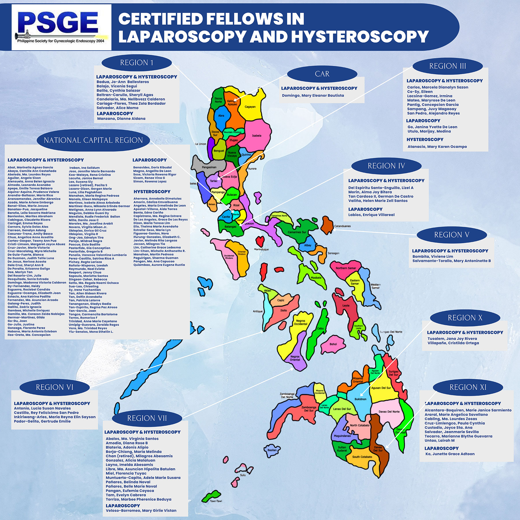 PSGE Fellows by Region